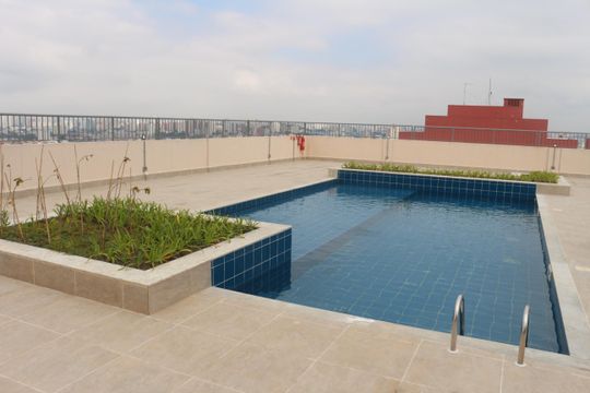 Área comum - Piscina de apartamento para alugar com 2 quartos, 34m² em Vila Palmares, Santo André