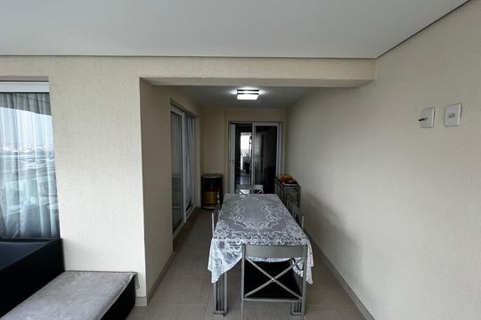 Varanda da Sala de apartamento à venda com 3 quartos, 144m² em Santa Teresinha, São Paulo