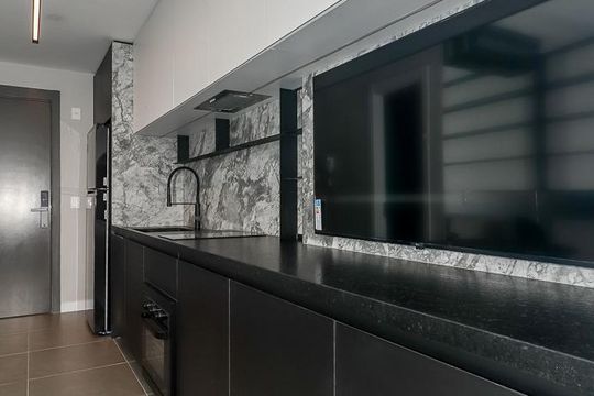 Sala / Quarto / Cozinha de kitnet/studio à venda com 0 quarto, 26m² em Três Figueiras, Porto Alegre