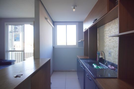 Cozinha de apartamento à venda com 2 quartos, 55m² em Santo Afonso, Novo Hamburgo