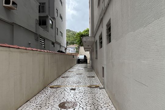 Área comum de apartamento para alugar com 1 quarto, 42m² em José Menino, Santos