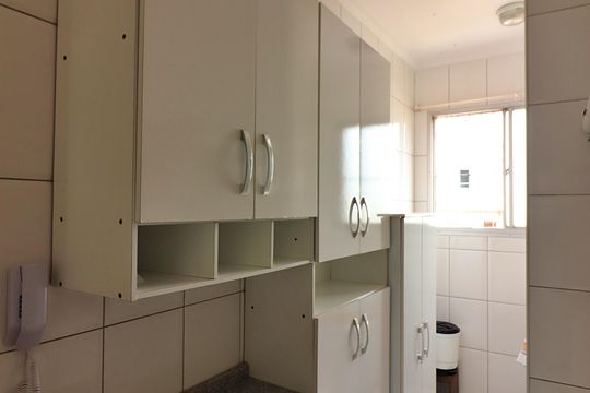 Cozinha de apartamento à venda com 1 quarto, 39m² em Baeta Neves, São Bernardo do Campo