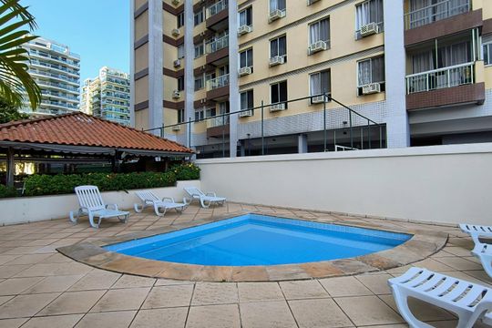 Área comum - Piscina de apartamento à venda com 3 quartos, 142m² em Barra Olímpica, Rio de Janeiro