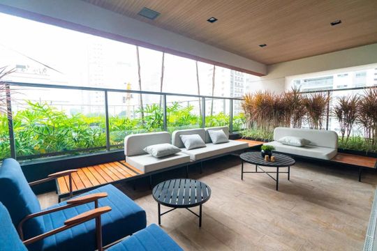 Área comum de kitnet/studio para alugar com 1 quarto, 29m² em Vila Clementino, São Paulo