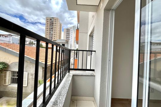 Varanda de apartamento à venda com 2 quartos, 35m² em Vila Guarani (zona Sul), São Paulo