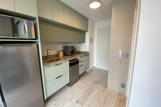 Studio de kitnet/studio para alugar com 1 quarto, 25m² em Santo Amaro, São Paulo