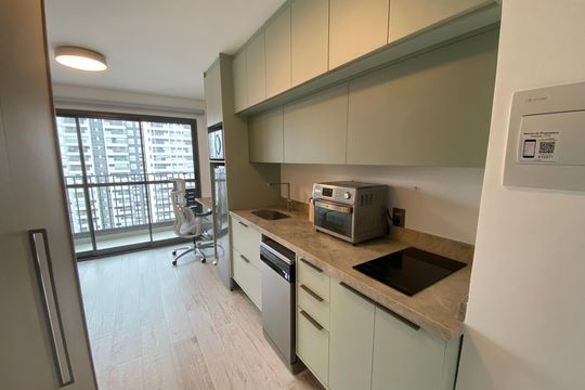Studio de kitnet/studio para alugar com 1 quarto, 25m² em Santo Amaro, São Paulo