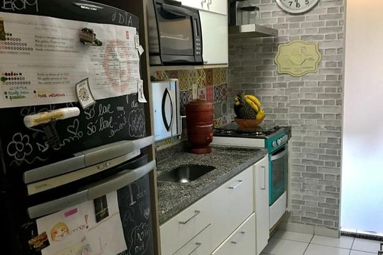 Cozinha de apartamento à venda com 2 quartos, 83m² em Vila Andrade, São Paulo