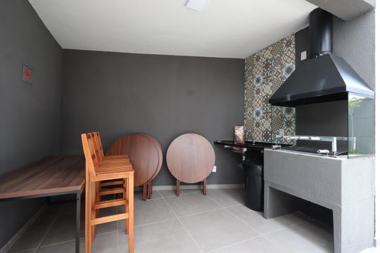 Área comum - Churrasqueira de kitnet/studio para alugar com 1 quarto, 40m² em Vila Ema, São Paulo