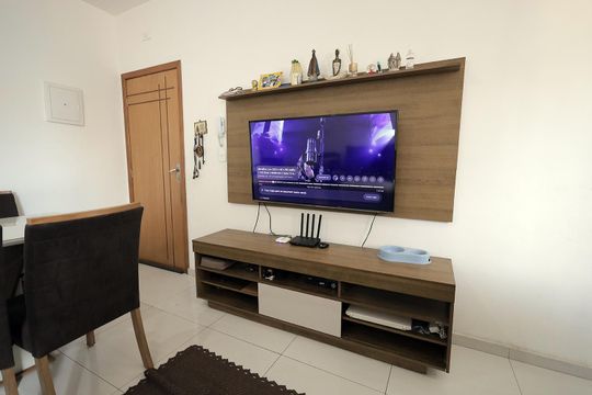 Sala de apartamento à venda com 2 quartos, 110m² em Vila Guarani, Santo André