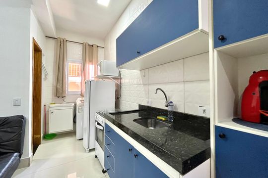 Cozinha de apartamento para alugar com 1 quarto, 45m² em Parque Jabaquara, São Paulo