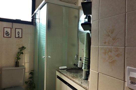 Banheiro Social de apartamento para alugar com 2 quartos, 47m² em Vila Olga, São Bernardo do Campo