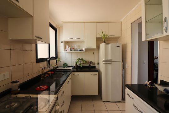 Cozinha e Área de Serviço de apartamento para alugar com 2 quartos, 47m² em Vila Olga, São Bernardo do Campo