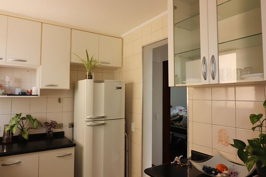 Cozinha e Área de Serviço de apartamento para alugar com 2 quartos, 47m² em Vila Olga, São Bernardo do Campo