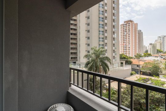 Varanda de kitnet/studio à venda com 1 quarto, 24m² em Vila Olímpia, São Paulo