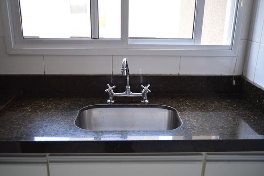 Cozinha de apartamento à venda com 3 quartos, 108m² em Campestre, Santo André
