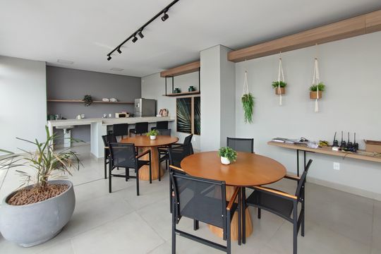 Área comum - Churrasqueira de apartamento para alugar com 1 quarto, 33m² em Parque Industrial, Campinas