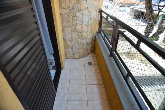 Sacada de apartamento à venda com 3 quartos, 109m² em Vila Camilópolis, Santo André