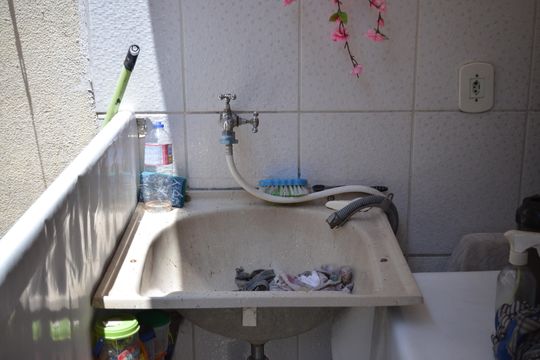 Área de Serviço de apartamento à venda com 3 quartos, 109m² em Vila Camilópolis, Santo André