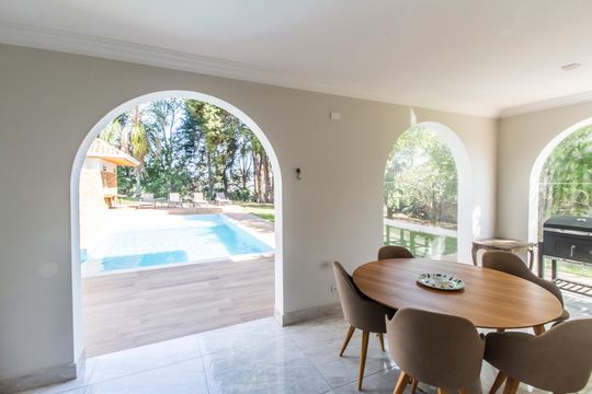 Varanda de casa de condomínio à venda com 4 quartos, 645m² em Residencial Zero (tambore), Santana de Parnaíba