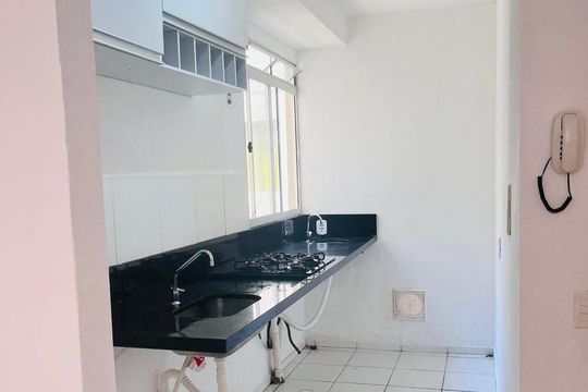 Cozinha  de apartamento à venda com 2 quartos, 38m² em Jardim Boa Vista (Zona Oeste), Osasco