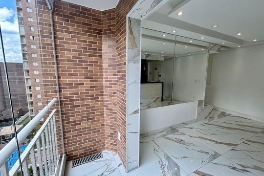Varanda da Sala de apartamento para alugar com 2 quartos, 58m² em Jardim Flor da Montanha, Guarulhos