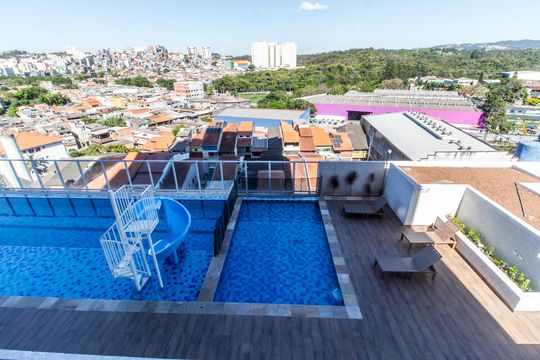 Vista da Sala de apartamento para alugar com 2 quartos, 40m² em Vila Sul Americana, Carapicuíba