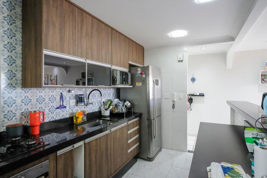 Cozinha de apartamento à venda com 3 quartos, 80m² em Rudge Ramos, São Bernardo do Campo