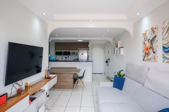 Sala de apartamento à venda com 3 quartos, 80m² em Rudge Ramos, São Bernardo do Campo