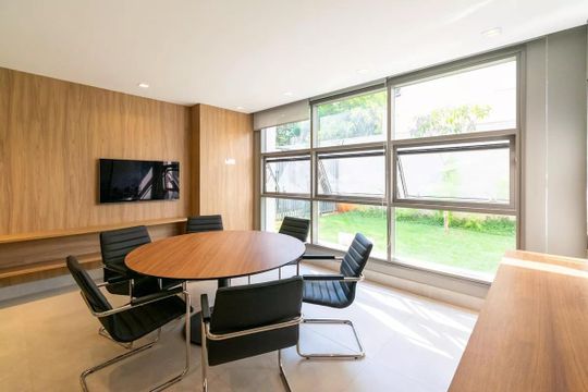 Área comum - Coworking de apartamento à venda com 1 quarto, 29m² em Jardim Prudência, São Paulo