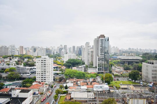 Sacada Vista de kitnet/studio à venda com 0 quarto, 26m² em Vila Clementino, São Paulo
