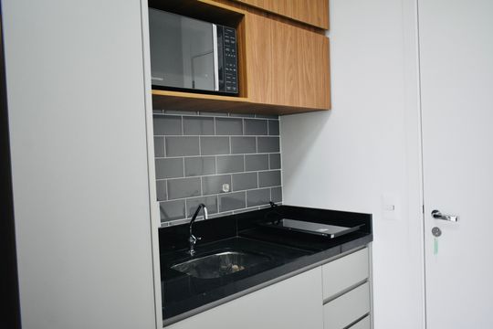 Cozinha de kitnet/studio à venda com 0 quarto, 26m² em Vila Clementino, São Paulo
