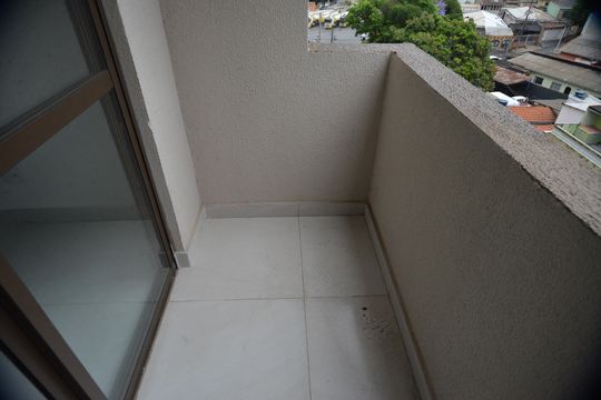 Varanda da Sala de apartamento à venda com 2 quartos, 55m² em Parque das Nações, Santo André