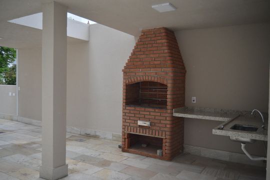 Área comum - Churrasqueira de apartamento à venda com 2 quartos, 55m² em Parque das Nações, Santo André