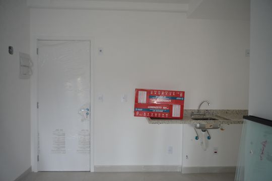 Cozinha de apartamento à venda com 2 quartos, 55m² em Parque das Nações, Santo André