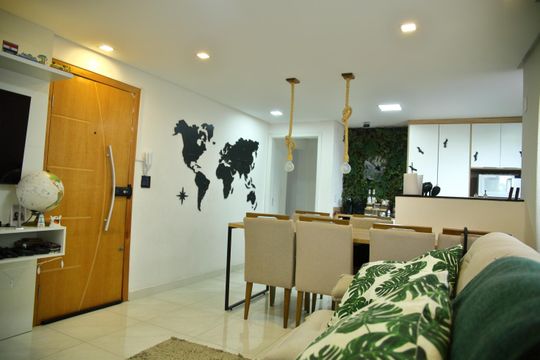 Sala 1  de apartamento à venda com 3 quartos, 115m² em Jardim Calux, São Bernardo do Campo