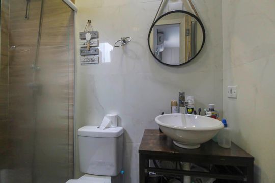Banheiro da Suíte 1 de casa para alugar com 2 quartos, 73m² em Vila Zelina, São Paulo