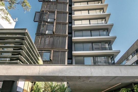 Fachada de apartamento para alugar com 1 quarto, 24m² em Auxiliadora, Porto Alegre