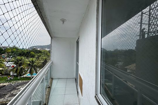 Varanda Quarto 1 de apartamento à venda com 2 quartos, 60m² em Recreio dos Bandeirantes, Rio de Janeiro