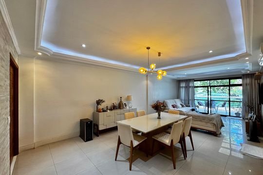 Sala de apartamento à venda com 4 quartos, 176m² em Recreio dos Bandeirantes, Rio de Janeiro