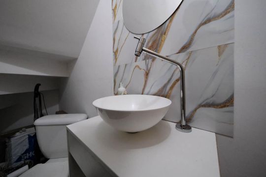 Lavabo de casa de condomínio à venda com 2 quartos, 58m² em Jardim Matarazzo, São Paulo