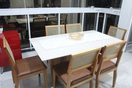 Varanda da Sala de apartamento à venda com 3 quartos, 93m² em Fundação, São Caetano do Sul