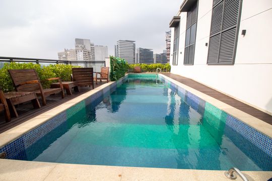 Área comum - Piscina de apartamento à venda com 1 quarto, 70m² em Chácara Santo Antônio (zona Sul), São Paulo
