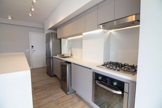 Cozinha de apartamento à venda com 1 quarto, 70m² em Chácara Santo Antônio (zona Sul), São Paulo