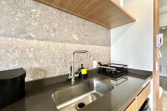 Cozinha de apartamento à venda com 1 quarto, 65m² em Vila Clementino, São Paulo