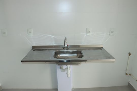 Cozinha de apartamento para alugar com 2 quartos, 52m² em Jardim de Lourdes, Embu das Artes