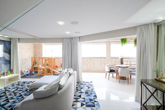 Sala de apartamento para alugar com 3 quartos, 180m² em Vila Mussoline, São Bernardo do Campo