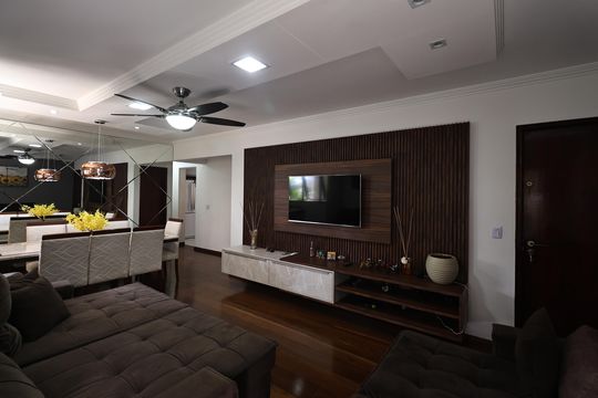 Sala de apartamento à venda com 4 quartos, 135m² em Jardim Bela Vista, Santo André