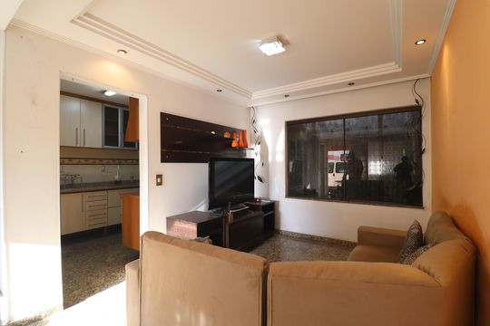 Sala de casa de condomínio à venda com 3 quartos, 87m² em Vila Metalúrgica, Santo André