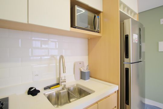 Cozinha de apartamento à venda com 2 quartos, 35m² em Tatuapé, São Paulo